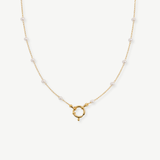 COLLAR PERLITAS BAÑO ORO