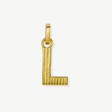 Charm Letra L Bañado en Oro 18kt