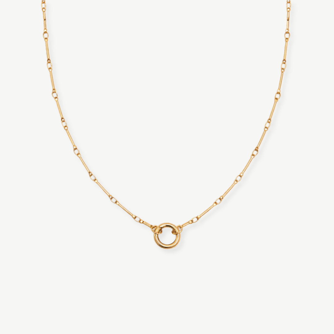COLLAR CADENA MINIMAL BAÑO ORO