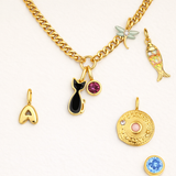 CHARM GATO REVERSIBLE BAÑO ORO