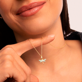 CHARM LIBÉLULA BAÑO ORO