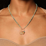 Collar charms turquesa-02 - Tresora Paris