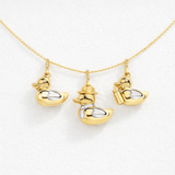 Pack Collar Mamá Pata+Papá Pato+Patito Bebé