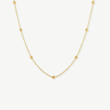 CADENA FINA BOLITAS ORO
