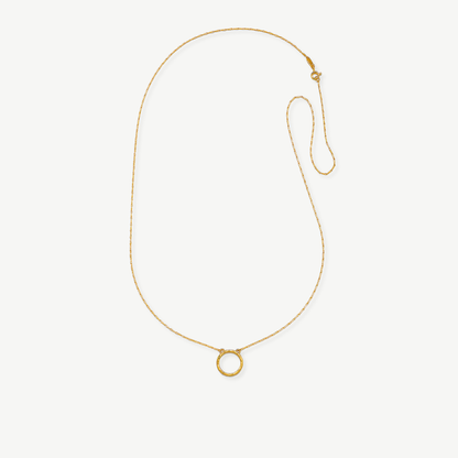 COLLAR SOL 71CM BAÑO ORO