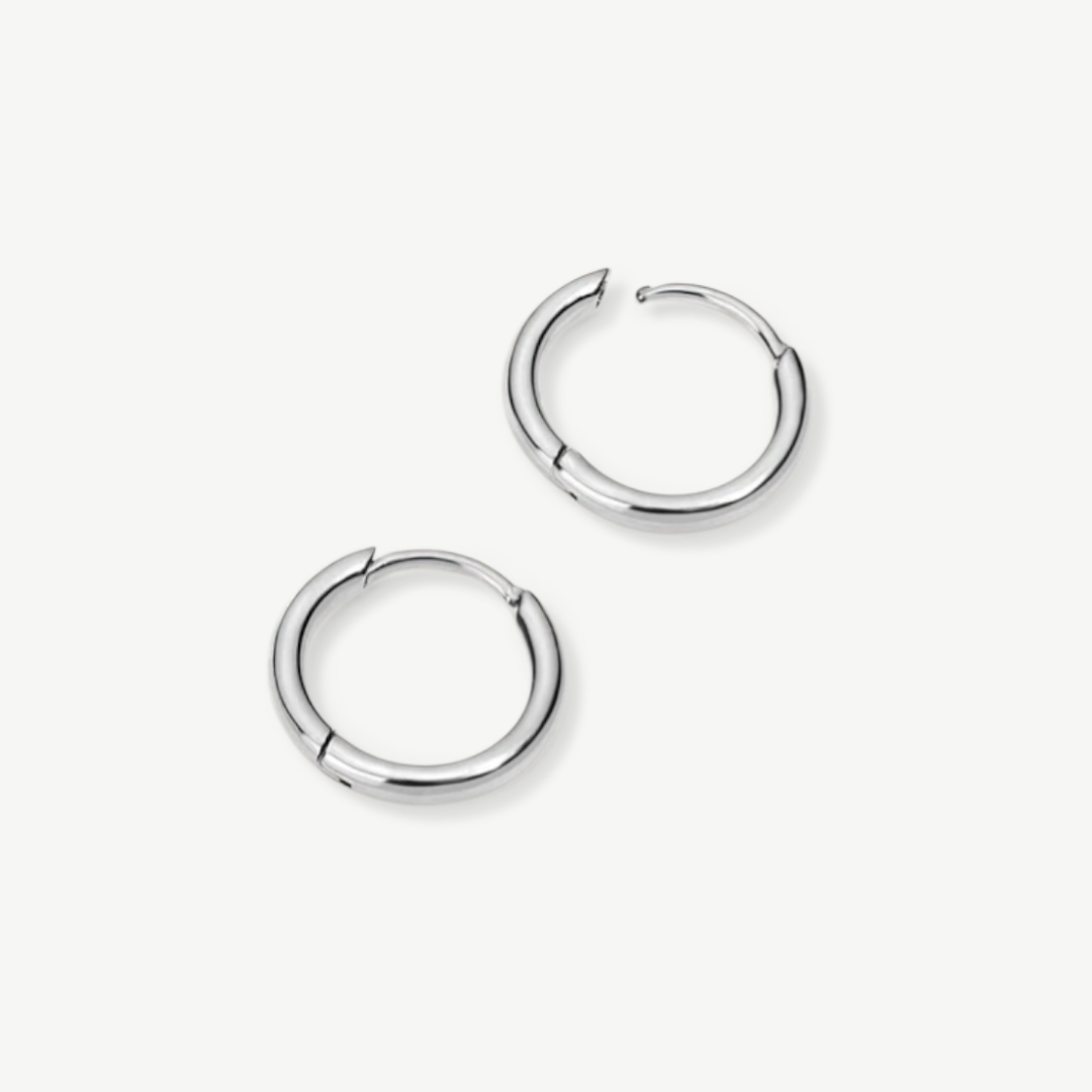 Pack aros pequeños baño oro detalle cierre - Tresora Paris