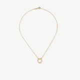 COLLAR SOL 45CM BAÑO ORO