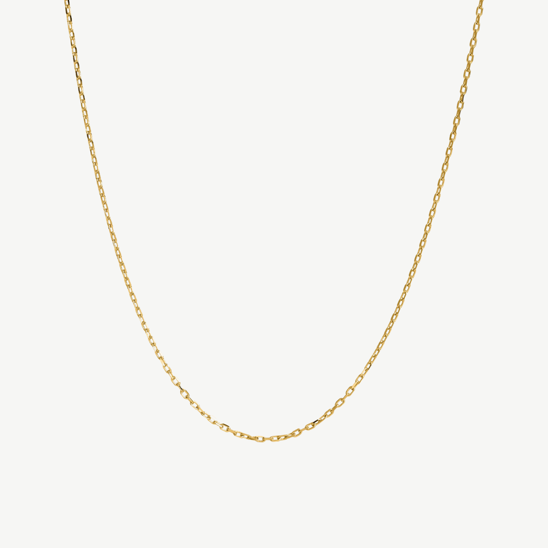CADENA FINA ACERO BAÑO ORO