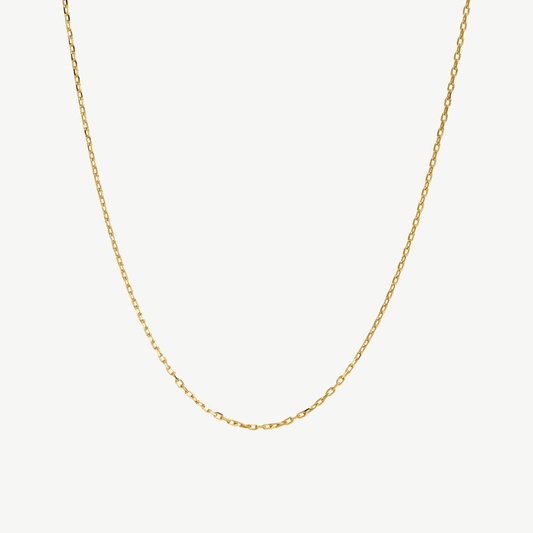 CADENA FINA ACERO BAÑO ORO