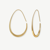 Pendientes gota y aretes baño oro conjunto - Tresora Paris