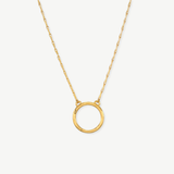 COLLAR SOL 71CM BAÑO ORO
