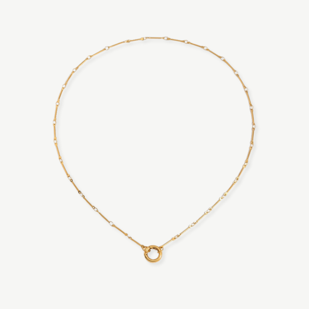 COLLAR CADENA MINIMAL BAÑO ORO