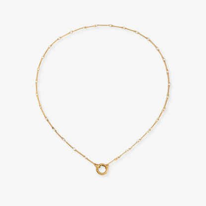 COLLAR CADENA MINIMAL BAÑO ORO