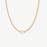 COLLAR CADENA GRUESA BAÑO ORO