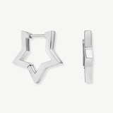 Pendientes estrella plata - Tresora Paris