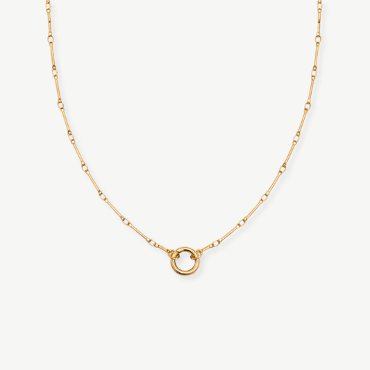 COLLAR CADENA MINIMAL BAÑO ORO