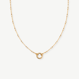 COLLAR CADENA MINIMAL BAÑO ORO