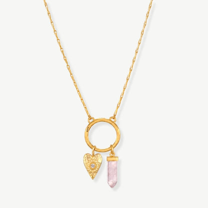 PACK CORAZÓN CUARZO ROSA