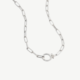 COLLAR CADENA CLIP PLATA
