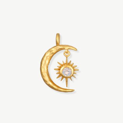 AMULETO CELESTIAL DE PIEDRA LUNAR