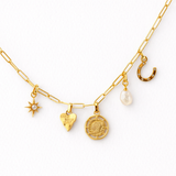 Charm con cadena baño oro - Tresora Paris