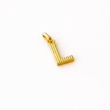 Charm Letra L Bañado en Oro 18kt