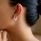 Pendientes estrella plateada 01 - Tresora Paris